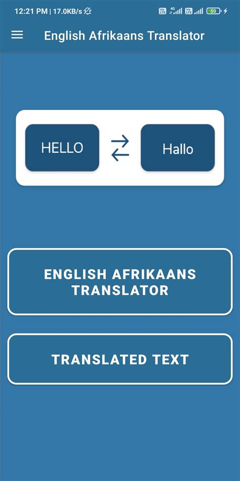 Descarga De Apk De English Afrikaans Translator Para Android