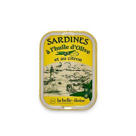 4 boîtes de sardines à l huile d olive et au citron de 115g la belle