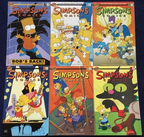 The Simpsons Comic Books Collection Issues 1 To 10 Etsy