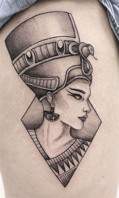 15 Impressive Tattoos Of Nefertiti Queen Of Egypt