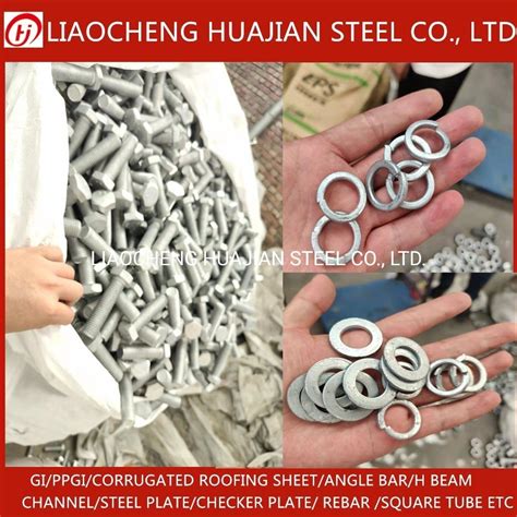 Carbon Steel Stainless Steel Hot Dip Galvanized Hex Bolt With Nut