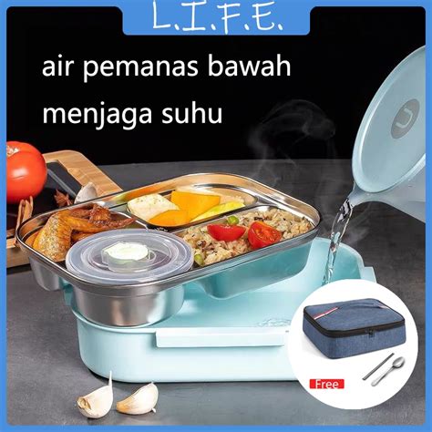 Jual COD Kotak Makan 4 SEKAT 5 SEKAT Lunch Box 304 Lunch Box Stainless