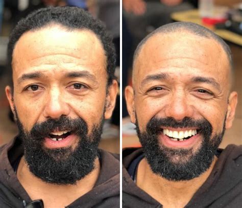 Awesome Barber Transforms Homeless People For Free And These Before