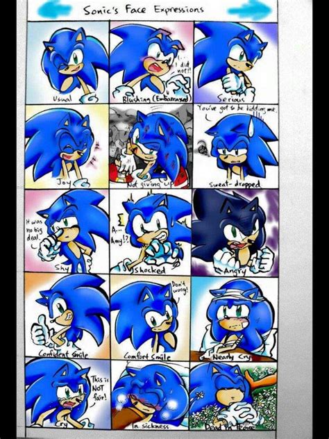 Sonic emotions | Sonic the Hedgehog! Amino