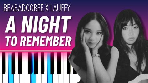 A Night To Remember Easy Piano Tutorial Beabadoobee X Laufey Youtube