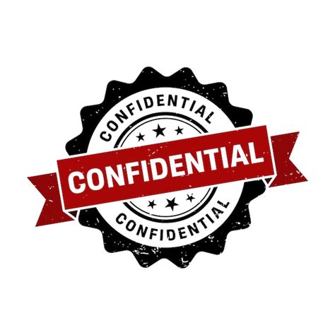 Sello Confidencial Signo Redondo De Grunge Confidencial Vector Premium