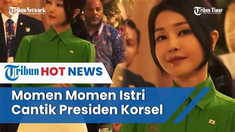 Istri Presiden Korea Selatan Ikut Bergoyang Saat Ibu Iriana Berjoget