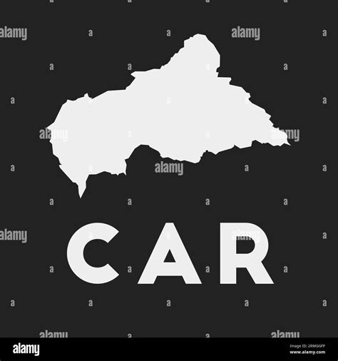 Car Icon Country Map On Dark Background Stylish Car Map With Country