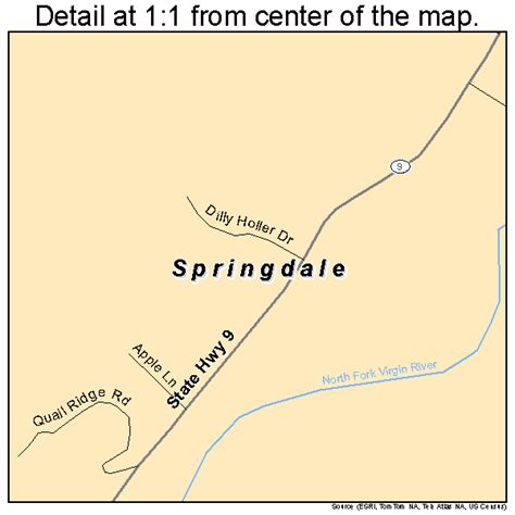 Springdale Utah Street Map 4971840