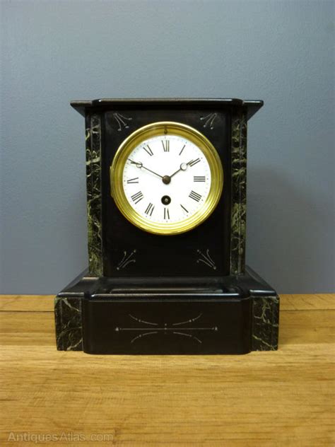 Antiques Atlas Slate And Marble Mantel Clock