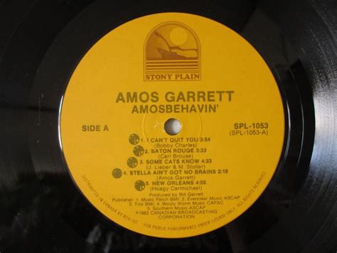 Amos Garrett Amosbehavin Guitar Records