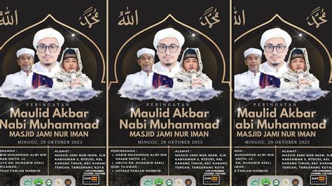 Live Peringatan Maulid Akbar Nabi Muhammad Saw Ii Masjid Jami Nur Iman 29 Oktober 2023