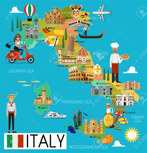 Map Of Italy Clip Art