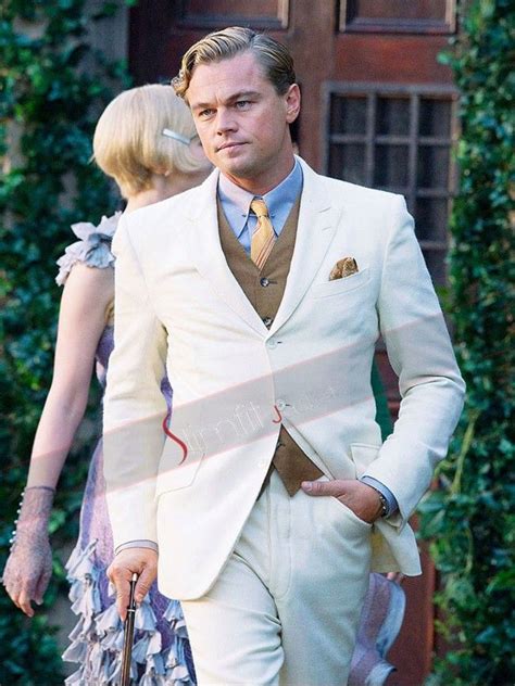 The Great Gatsby Leonardo Dicaprio Suit | Great gatsby mens fashion ...