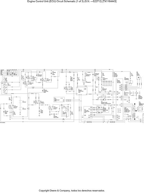 Engine Control Unit Ecu Circuit Schematic 1 Of 3 Sn —522712 Pdf