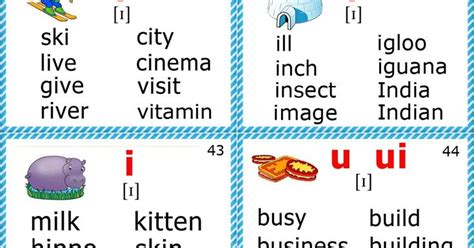 English Phonics Flashcards Long A Vowel