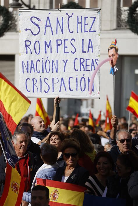 Manifestaciones Contra La Amnistía En Distintas Ciudades De España