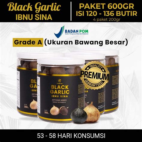 Jual BAWANG TUNGAL BAWANG HITAM BLACK GARLIC IBNU SINA 800gr SOLO