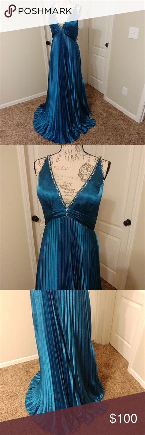 Nwt Fire And Ice Sz 14 Prom Dress Ocean Blue This Is A Beautiful And