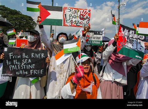 Yogyakarta Yogyakarta Indonesia Th Oct Protesters Shout