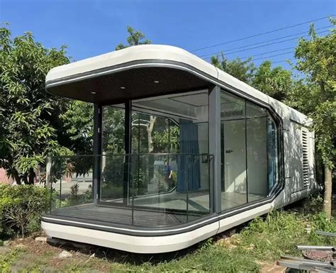 Luxury Light Steel Structure Container Homes Villa Balcony Modular