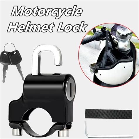 Motorcycle Helmet Lock Universal Helmet Lock AntiTheft Fixed