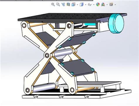 升降台3d模型下载三维模型step模型 制造云 产品模型