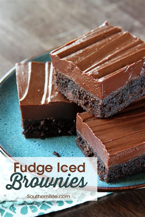 Fudge Iced Brownies Southern Bite