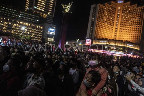 CAR FREE NIGHT JAKARTA SAAT MALAM TAHUN BARU ANTARA Foto