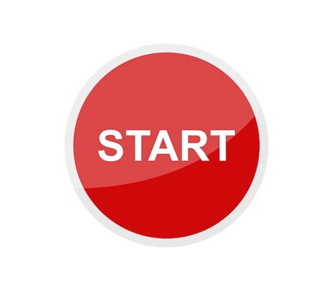 Premium Vector Start Button