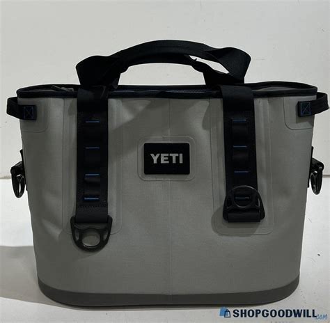 Yeti Hopper Two 30 Portable Cooler Bag In Fog Grey Tahoe Blue