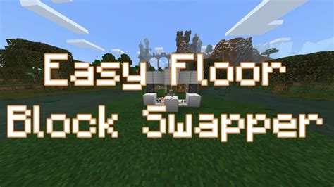 MCPE Minecraft Bedrock Easy Floor Block Swapper 1 16 YouTube