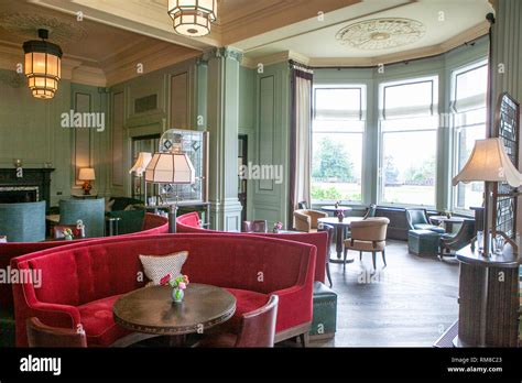 Lounge Bar at the Gleneagles Hotel, Scotland, UK Stock Photo - Alamy
