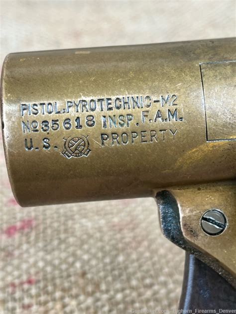 Wwii International Flare Signal Co Us Model M2 Flare Pistol Ww1