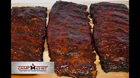 How To Smoke Bbq Pork Ribs Camp Chef Woodwind Pellet Grill Youtube