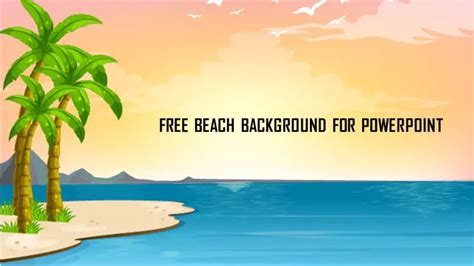 Free Free Beach Background For Powerpoint And Google Slides Beach