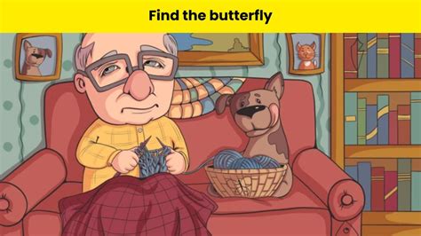 You Have Eagle Eyes If You Can Find The Butterfly Hidden In The Grandpa