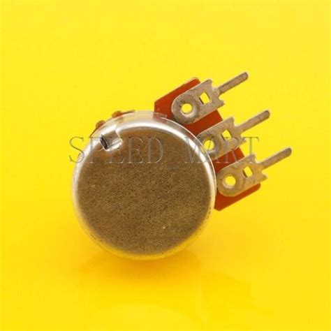 B M Ohm Linear Taper Rotary Potentiometer Pot Mm Shaft Pins Ebay