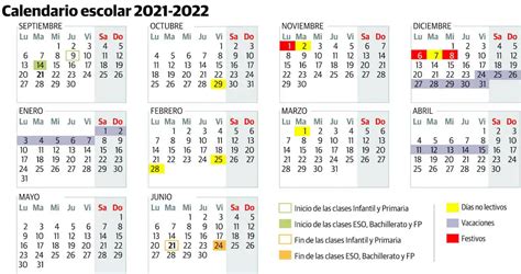 Calendario Escolar 2021 2022 En Asturias El Comercio