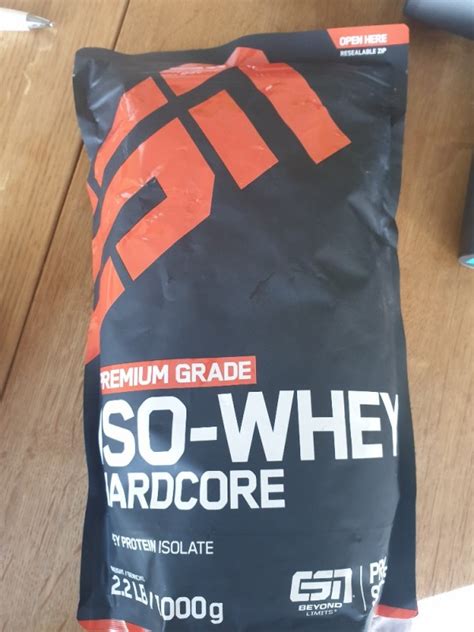 ESN Iso Whey Hardcore Vanilla Ice Cream Whey Protein Isolate Kalorien