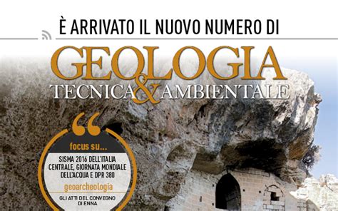 E Uscito Geologia Tecnica Ambientale N 1 2020 Agicom Comunicazione