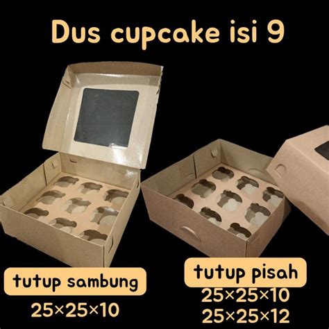 Jual Dus Box Kotak Cupcake Isi X X Dus Cupcake Lubang Dos Kue