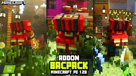 ADDON De MOCHILAS Para MINECRAFT PE 1 20 Backpack Addon MODS Para