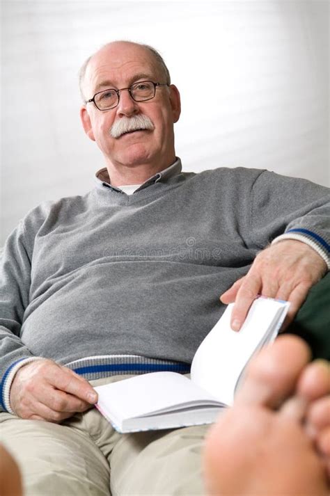 Senior Man Reading Book Stock Image Image Of Portrait 9003917