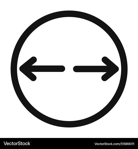 Diameter size icon mark in filled style Royalty Free Vector