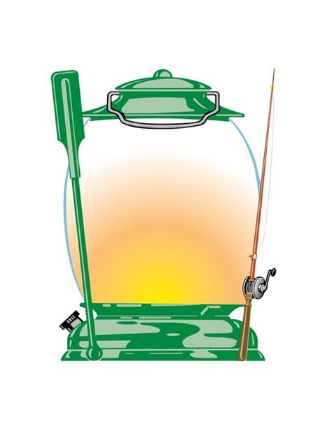 Premium Vector Kerosene Lamp For Recreation Fishing Vector