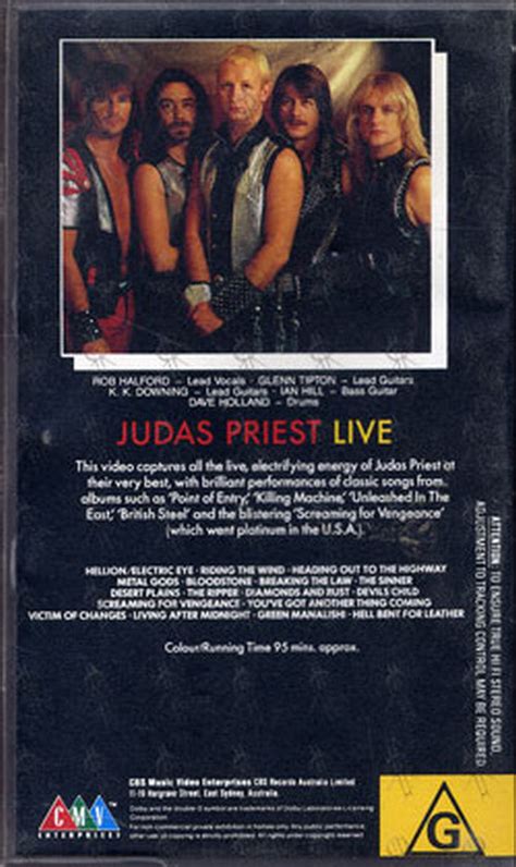 Judas Priest Live - Rare Records Au