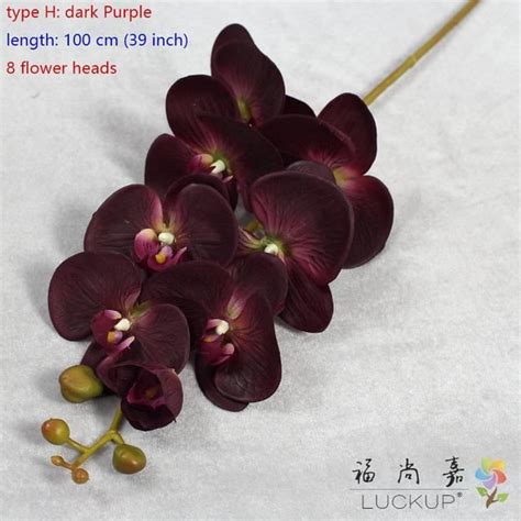 PLANTE ARTIFICIELLE type H Dark purple Orchidée papillon artificielle