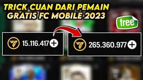 Trick Dapat Cuan Koin Fc Mobile Dengan Investasi Pemain Youtube