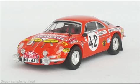 Miniature Alpine A110 1 43 Trofeu Renault No 42 Rallye WM Rallye Monte